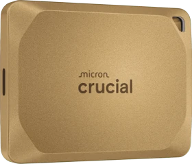 Crucial X10 Pro Portable SSD, gold, 2TB, USB-C 3.2