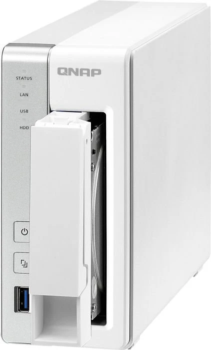 QNAP Turbo Station TS-131, 512MB RAM, 1x RJ-45 1000Base-T, 3x USB-A 3.0