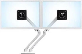 Ergotron MXV Tisch Dual Monitorarm mit Untertisch-C-Halterung weiß