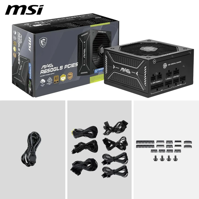 MSI MAG A650GLS PCIE5 650W, ATX 3.1