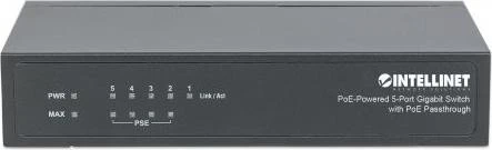 Intellinet Desktop Gigabit Switch, 5x RJ-45, 68W PoE+ PD