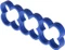 Alphacool Eiskamm Alu X12 Kabelkamm 4mm, blau, 4er-Pack Vorschaubild