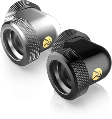 Raijintek Pelias D160906 90° 16mm Hard Tube Fitting, silber, 6er-Pack