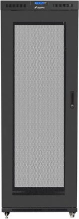 Lanberg 19" Rackschrank 42HE, freistehend, V2, Gitternetztür, IP20, RAL 9004, 1000mm tief