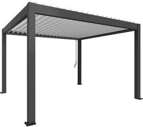 Biohort Pergola 4x3.5 dunkelgrau-metallic/weiß