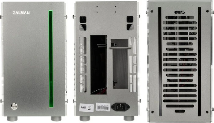 Zalman Z-Machine 300, silber, Acrylfenster, Mini-ITX