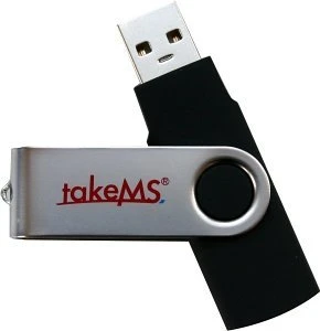 takeMS MEM-Drive Mini Rubber 4GB schwarz, USB-A, USB 2.0