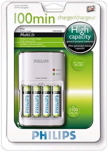 Philips SCB5350NB/12 inkl. 4x Mignon AA Akkus 2100mAh