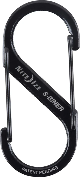 Nite Ize S-Biner Edelstahl Materialkarabiner 49x22mm schwarz