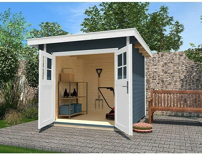 Weka 179 295x240cm Gerätehaus grau