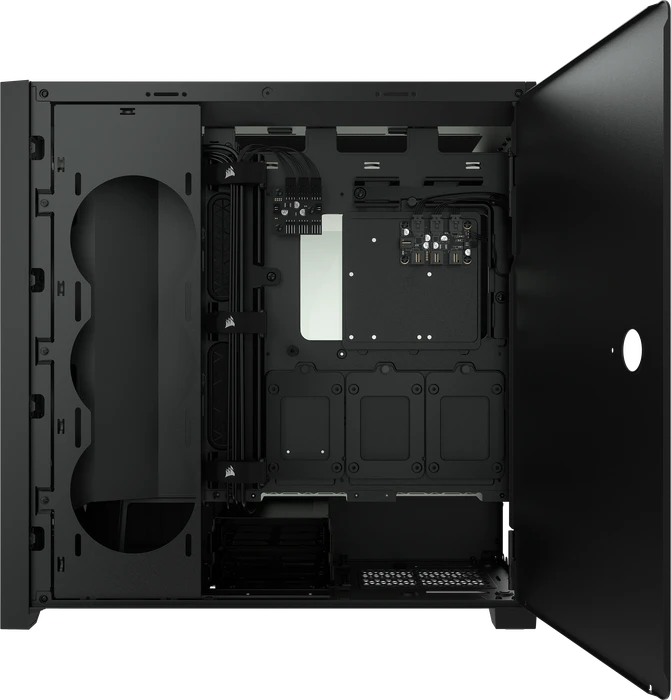 Corsair iCue 5000X RGB, schwarz, Glasfenster