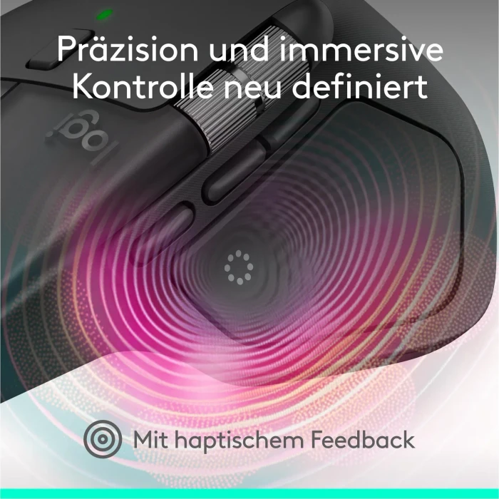 Logitech MX Master 4 Graphite, dunkelgrau, Logi Bolt, USB/Bluetooth