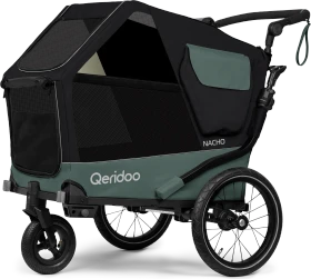 Qeridoo Nacho M Fahrradanhänger grün (Modell 2025)