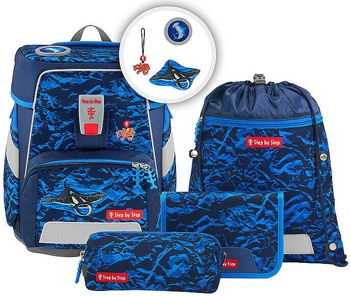 Step by Step Space Manta Rio Schulrucksack-Set, 5-tlg.