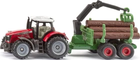 SIKU Massey Ferguson mit Forstanhänger