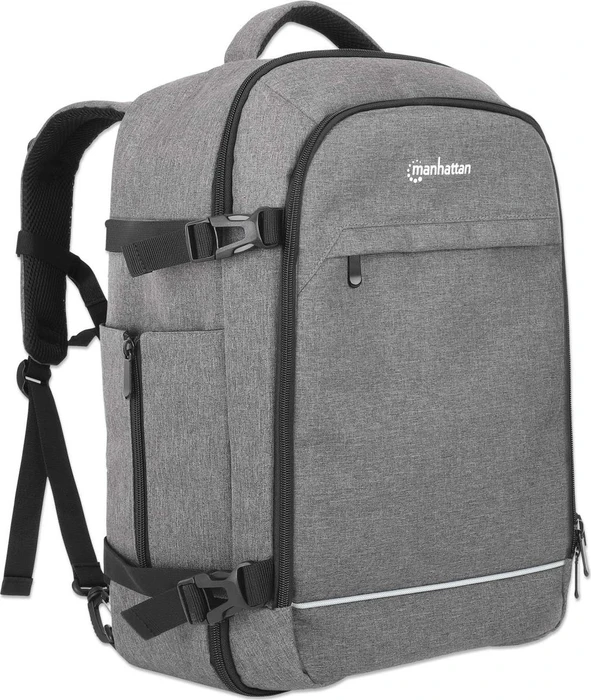 Manhattan Rome 17.3" Laptop-Reiserucksack, grau