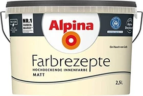 Alpina Farben Farbrezepte Innenfarbe ein hauch von gelb matt, 6.5l