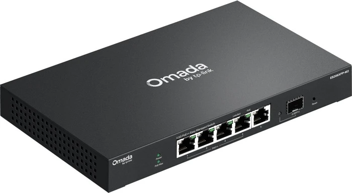 TP-Link Omada ES200 Desktop 2.5G Smart Switch, 5x RJ-45, 1x SFP+, 120W PoE++
