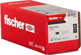 fischer FAZ II Plus 20/30 gvz Bolzenanker, M20, 5 Stück