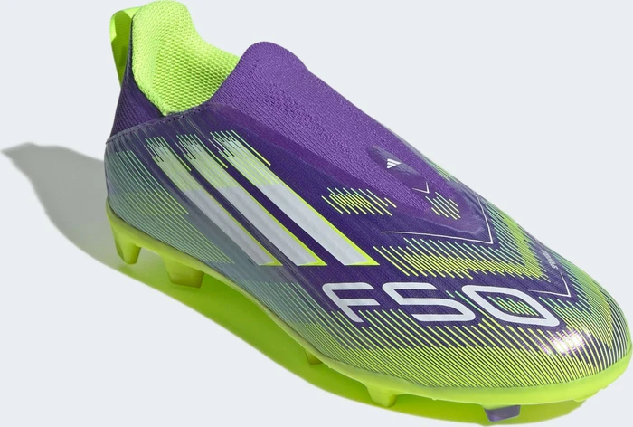 adidas F50 League Laceless FG/MG purple rush/cloud white/lucid lemon (Junior)