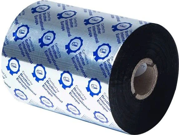 Brother Premium Wachs Thermotransferband schwarz, 110mm, 600m