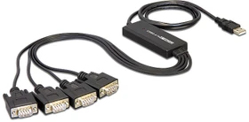 DeLOCK USB 2.0 auf 4x seriell Adapter DB9, 1.4m (61887)
