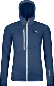 Ortovox Fleece Grid Hoody Funktionsjacke blue nunatak (Damen)