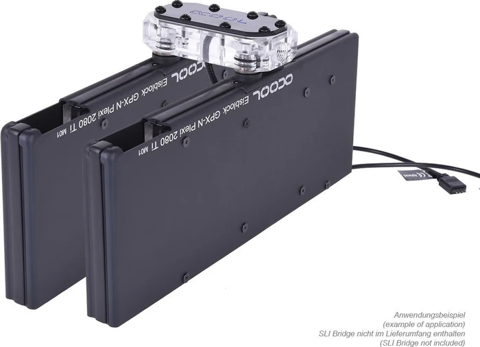 Alphacool Eisblock GPX-N Acryl NVIDIA RTX 2080Ti M01 mit Backplate, schwarz