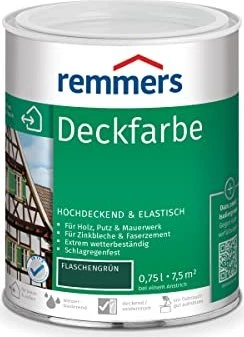Remmers Deckfarbe flaschengrün, 750ml
