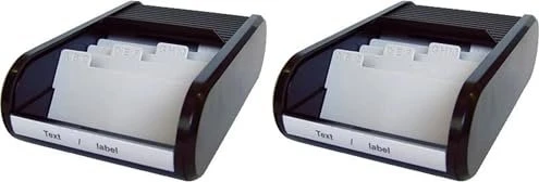 Helit the personal Visitenkartenbox, Sonderformat, schwarz