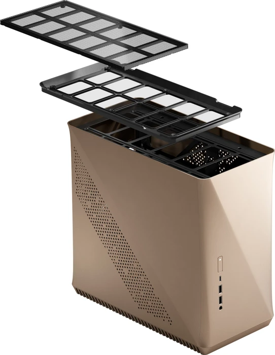 Fractal Design Era ITX Gold TG, Glasfenster, Mini-ITX