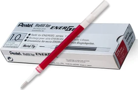 Pentel EnerGel Roller Pen LR10-BX Tintenrollermine 0.5mm (1mm Ball) rot, 12er-Pack