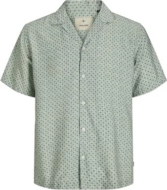 Jack & Jones Relaxed Fit Hemd kurzarm hedge green (Herren)