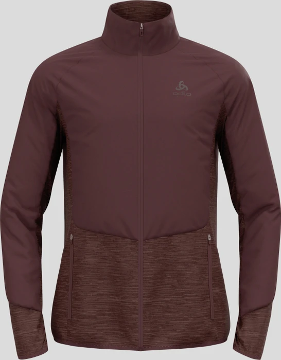 Odlo The Run Easy Warm Hybrid Funktionsjacke fudge (Herren)