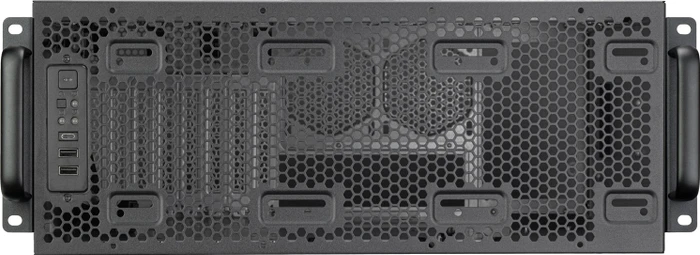 SilverStone RM4A, Rackmount Storage, grau/schwarz, 4HE, ATX