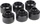 Alphacool Eiszapfen Rohranschluss G1/4" auf 16/10mm, schwarz, 6er-Pack (17379)
