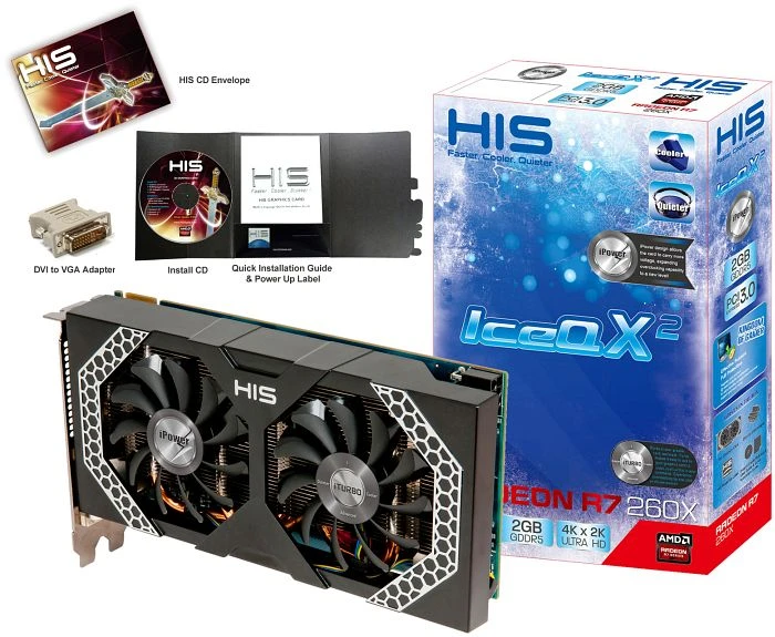 HIS Radeon R7 260X iPower IceQ X², 2GB GDDR5, 2x DVI, HDMI, DP
