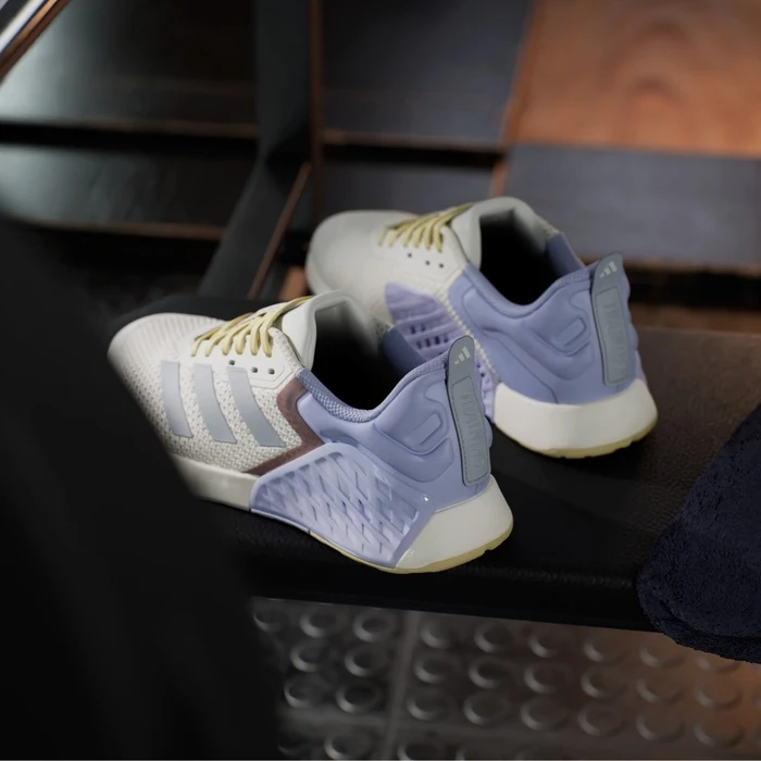 adidas Dropset 3 chalk white/halo silver/violet tone