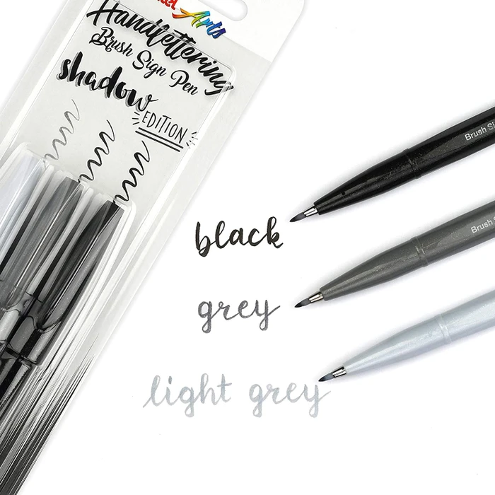 Pentel Brush Sign Pen SES15C sortiert, 3er-Set