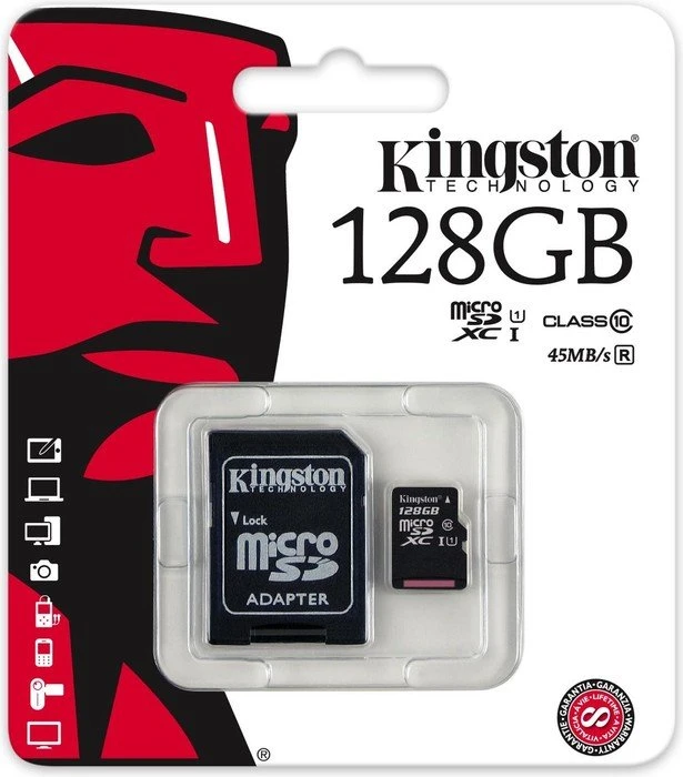Kingston R45 128GB Kit, UHS-I, Class 10