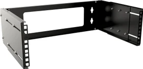 Lanview by Logon 19" Open Frame Rack 3HE, Wandmontage, tiefenverstellbar, schwarz, 348mm tief
