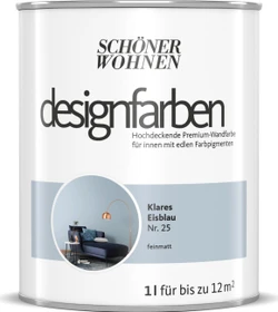 Schöner Wohnen Designfarben innen klares eisblau matt, 1l