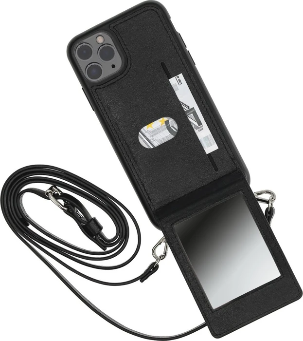 Hama Cross-Body-Cover Mirror für Apple iPhone 12 Pro Max schwarz