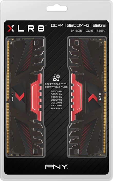 PNY XLR8 UDIMM 32GB Kit, DDR4-3200, CL16