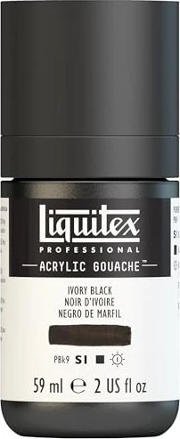 Liquitex Professional Acrylic Gouache ivory black, 59ml