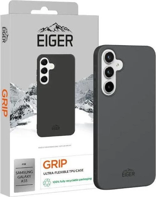 Eiger Grip Case für Samsung Galaxy A55 5G schwarz