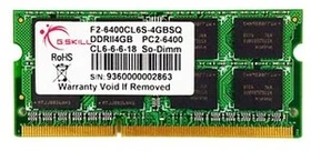 G.Skill SQ Series SO-DIMM 4GB, DDR2-800, CL6-6-6-18
