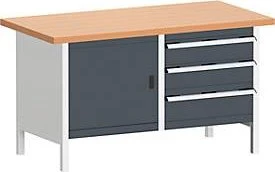 Bott Cubio Werkbank 150x84x75cm schwarz