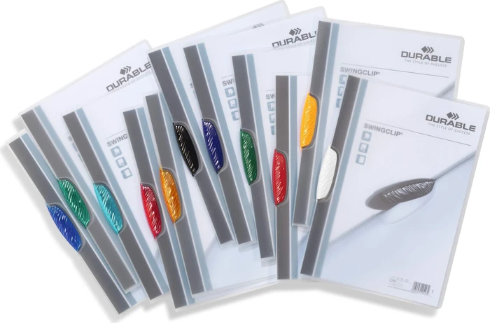 Durable Swingclip Klemmmappe, A4, blau/transparent