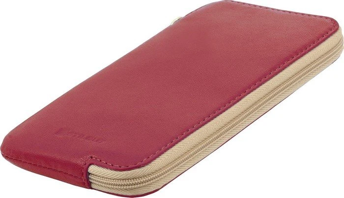 Stilgut Ledertasche mit Reißverschluss L rot